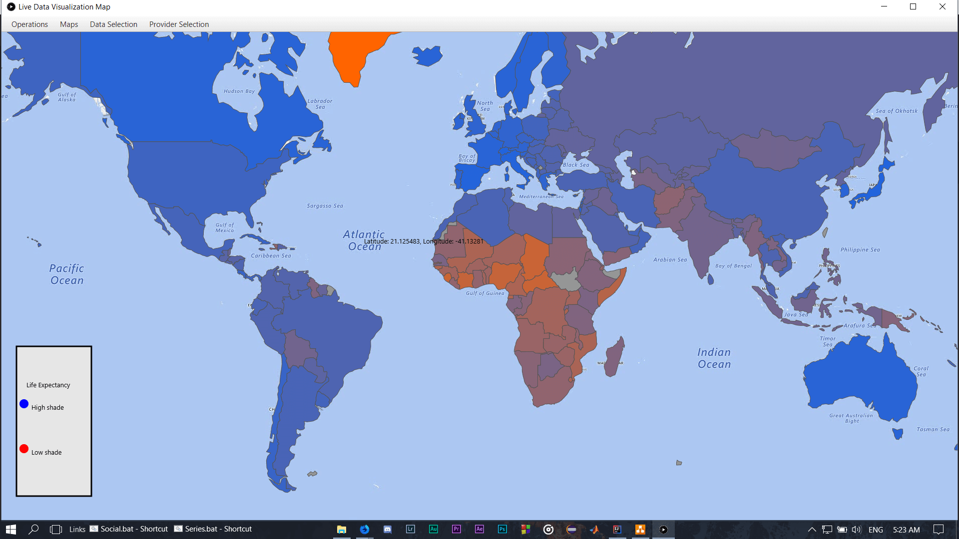 Life Expectancy Map